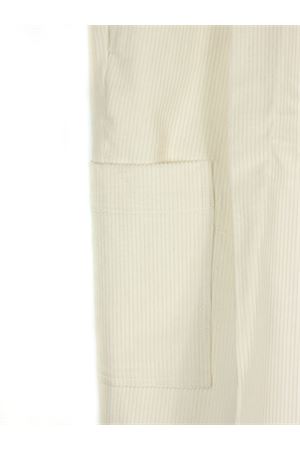 White cotton Noah trousers BE ABLE | NOAHVLTBIANCO